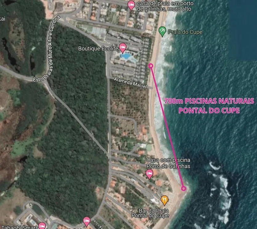 Apartamento 3 Quartos Beira Mar Beach Class Eco Life Pôrto das Galinhas